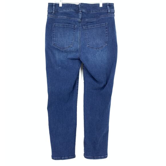 Lane Bryant Tighter Tummy Fit High-Rise Straight Jean Womens Sz 14 Short Denim - Picture 2 of 6